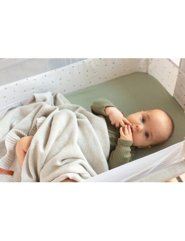 Poofi Kocyk merino Kyoto beżowo-szary