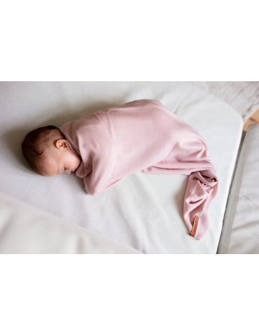 Poofi Kocyk merino Cozy delikatny róż