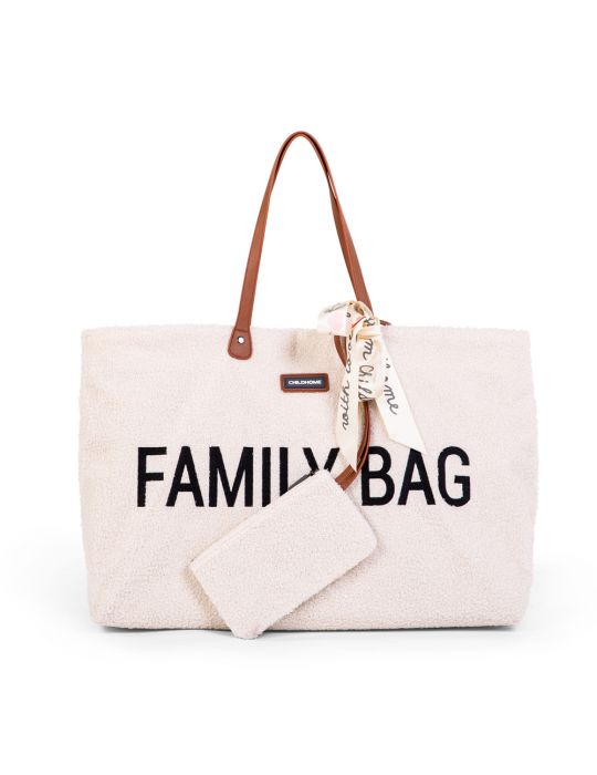 Childhome Torba Family Bag Teddy bear white