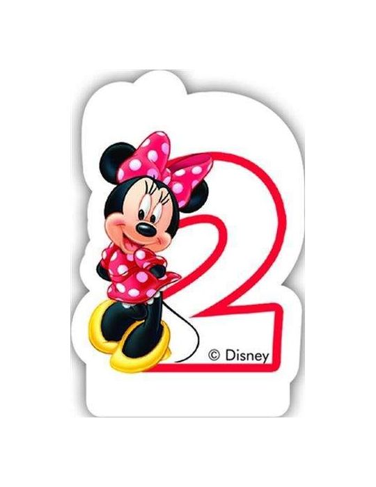 Świeczka urodzinowa Cyferka 2 Minnie Dajar