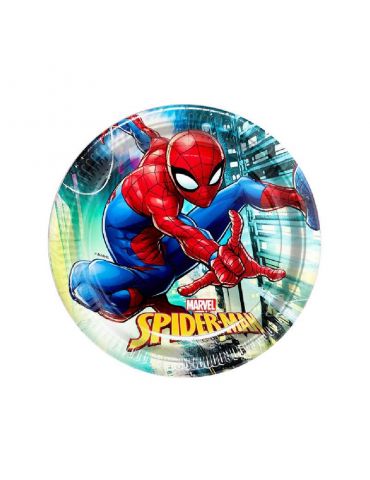 Talerzyki urodzinowe papierowe Spider-Man 8 szt. 23 cm Dajar