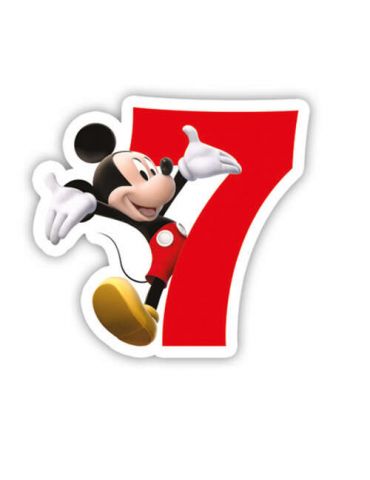Świeczka urodzinowa Cyferka 7 Myszka Mickey Dajar Świeczka urodzinowa Cyferka 7 Myszka Mickey Dajar