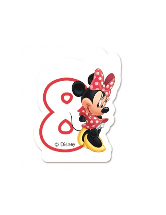 Świeczka urodzinowa Cyferka 8 Myszka Minnie Dajar