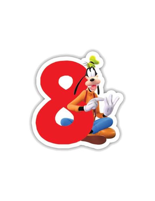 Świeczka urodzinowa Cyferka 8 Goofy Dajar