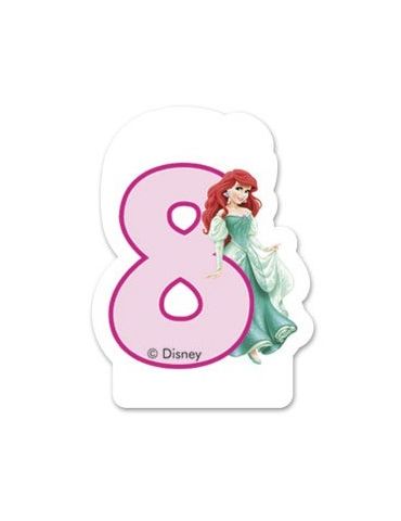 Świeczka urodzinowa Cyferka 8 Princess Dajar