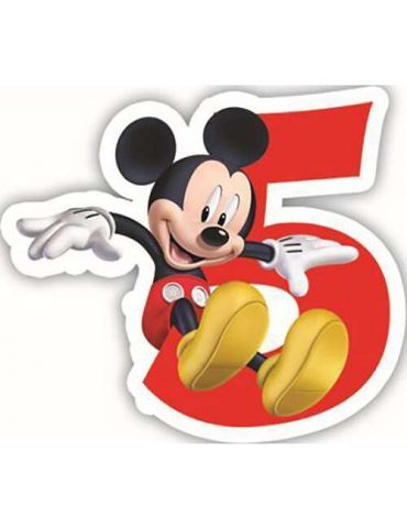Świeczka urodzinowa Cyferka 5 Myszka Mickey Dajar Świeczka urodzinowa Cyferka 5 Myszka Mickey Dajar