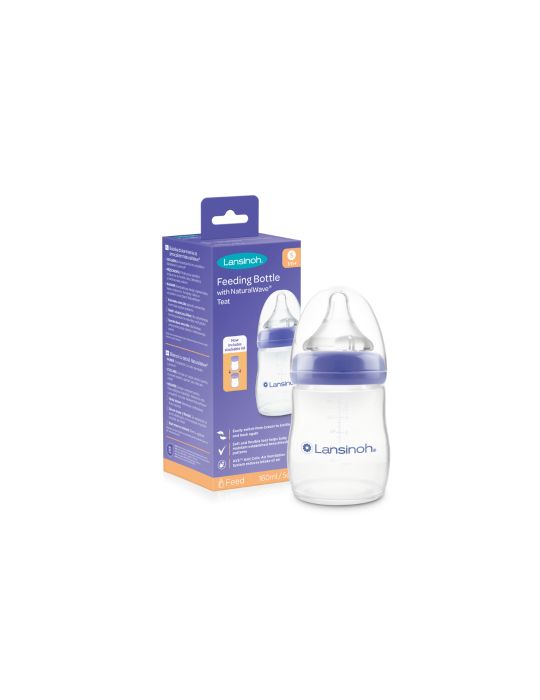 Lansinoh Butelka 160 ml ze smoczkiem o wolnym przepływie