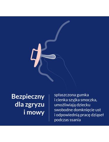 Lovi Smoczek silikonowy dynamiczny 0-6m Prime Nude 1 szt.