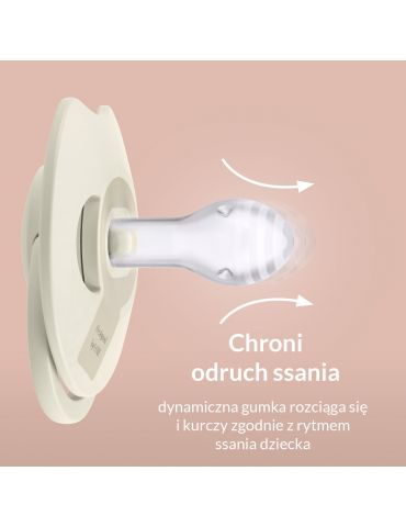 Lovi Smoczek silikonowy dynamiczny 0-6m Prime Violet 1 szt.