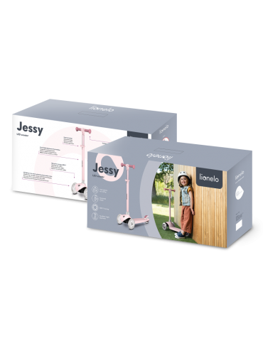 Lionelo  Hulajnoga balansowa Jessy Pink Rose