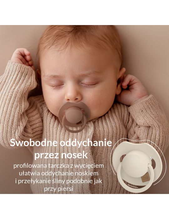 Lovi Smoczek silikonowy dynamiczny 6-18m Prime Coconut/Ivory 2 szt.