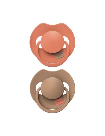 Lovi Smoczek silikonowy dynamiczny 6-18m Prime Granola/orange 2 szt.
