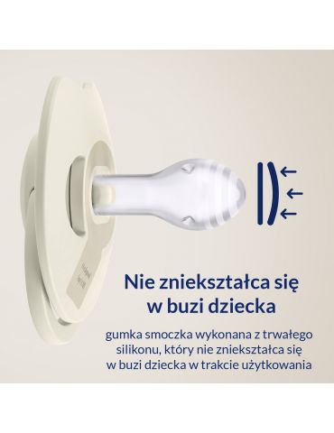 Lovi Smoczek silikonowy dynamiczny 18m+ Prime Nude/blush 2 szt. Lovi Smoczek silikonowy dynamiczny 18m+ Prime Nude/blush 2 szt.