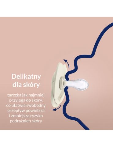 Lovi Smoczek silikonowy dynamiczny 18m+ Prime Coconut/Ivory 2 szt.