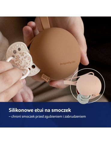 Lovi Silikonowe etui na smoczek Nude