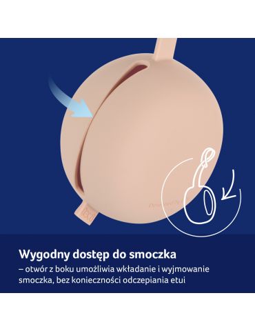 Lovi Silikonowe etui na smoczek Nude