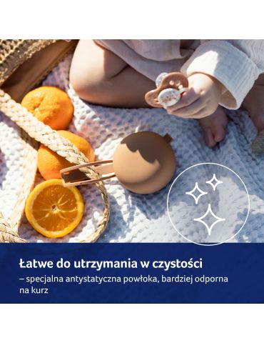 Lovi Silikonowe etui na smoczek Nude