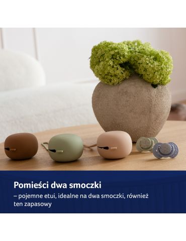 Lovi Silikonowe etui na smoczek Nude