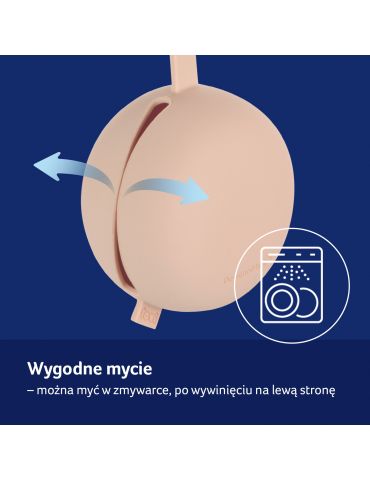Lovi Silikonowe etui na smoczek Nude