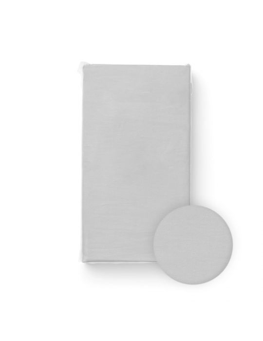 Bocioland Prześcieradło Jersey 120x60 jasny szary