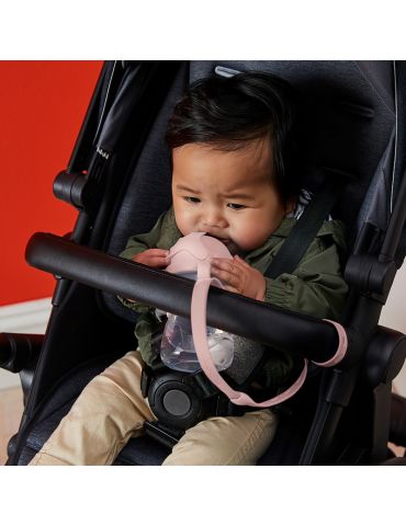 B.Box Smycz do bidonu ze słomką różowa