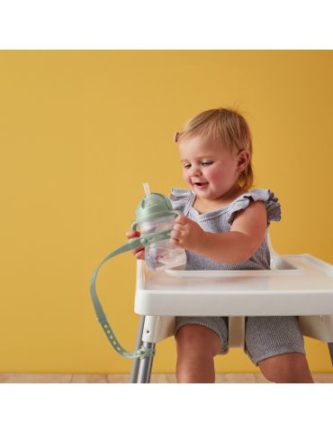 B.Box Smycz do bidonu ze słomką szałwiowa