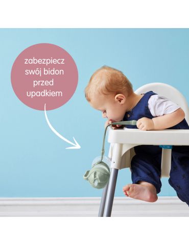 B.Box Smycz do bidonu ze słomką szałwiowa