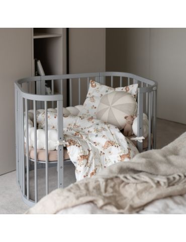 Waldin Pościel dziecięca bawełniana z wypełnieniem Junior 90x120 Polski las