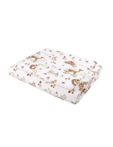 Waldin Pościel dziecięca bawełniana z wypełnieniem Junior 90x120 Polski las