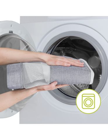 Lionelo Łóżeczko dostawne 2w1 Luna Grey Concrete