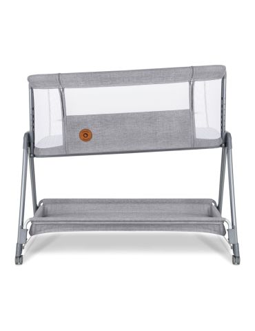 Lionelo Łóżeczko dostawne 2w1 Luna Grey Concrete