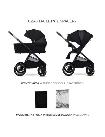 Kinderkraft Nea 2 Wózek głęboko-spacerowy Midnight black