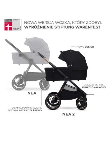 Kinderkraft Nea 2 Wózek głęboko-spacerowy Midnight black
