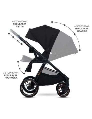 Kinderkraft Nea 2 Wózek głęboko-spacerowy Midnight black