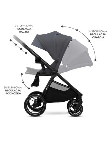 Kinderkraft Nea 2 Wózek głęboko-spacerowy Deep grey