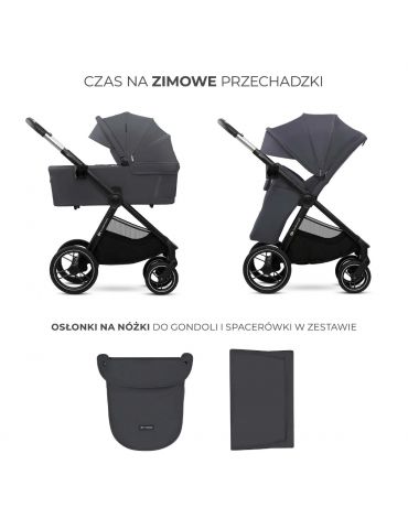 Kinderkraft Nea 2 Wózek głęboko-spacerowy Deep grey