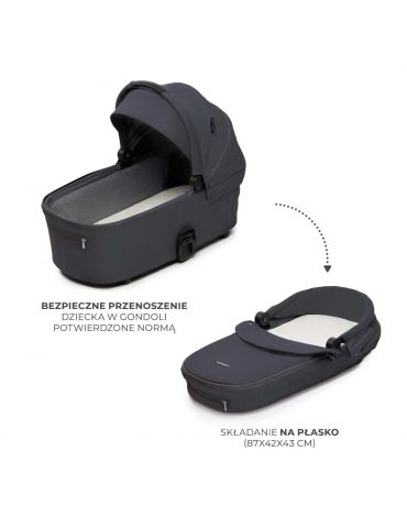 Kinderkraft Nea 2 Wózek głęboko-spacerowy Deep grey