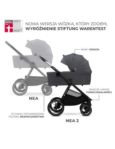 Kinderkraft Nea 2 Wózek głęboko-spacerowy Deep grey