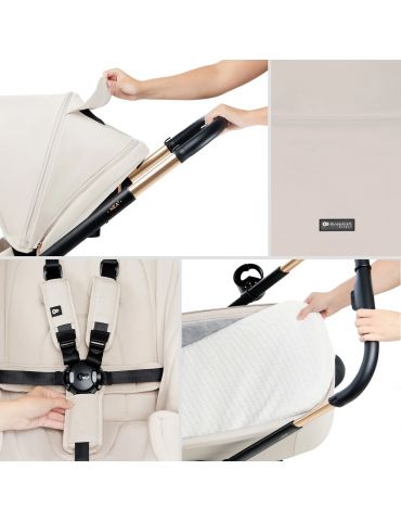 Kinderkraft Nea 2 Wózek głęboko-spacerowy Soft beige
