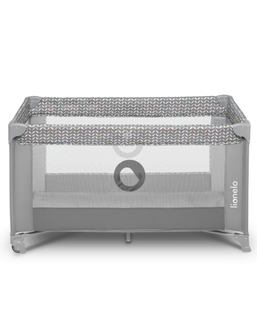 Lionelo Łóżeczko turystyczne Stefi Grey Concrete multicolor