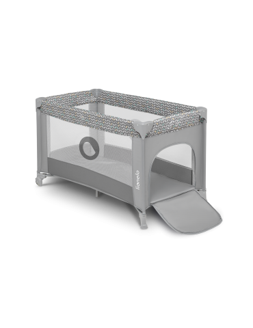 Lionelo Łóżeczko turystyczne Stefi Grey Concrete multicolor