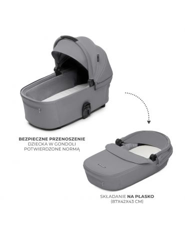 Kinderkraft Nea 2 Wózek głęboko-spacerowy Platinum grey Kinderkraft Nea 2 Wózek głęboko-spacerowy Platinum grey