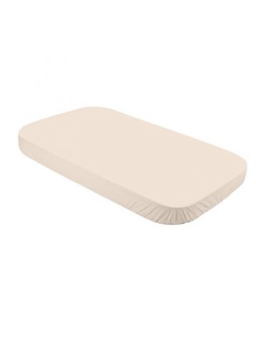 Waldin Prześcieradło z bawełny organicznej 123x73cm do dużego łóżeczka 7w1 beż