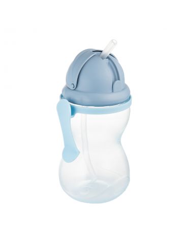 Canpol Babies Bidon ze składaną rurką 370ml niebieski