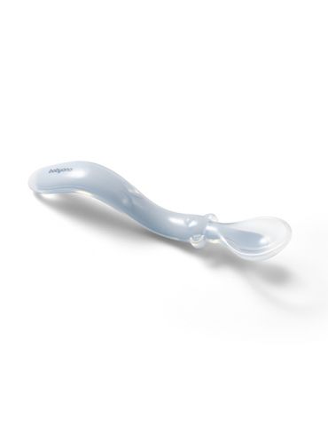BabyOno Elastyczna silikonowa łyżeczka niebieska