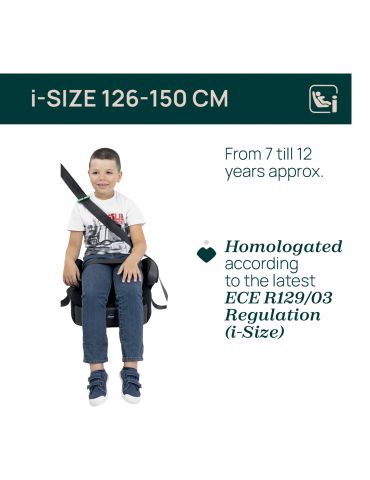 Chicco Quasar Fix i-size Fotelik samochodowy podwyższenie Obsidian Chicco Quasar Fix i-size Fotelik samochodowy podwyższenie Obsidian