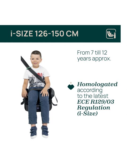 Chicco Quasar Fix i-size Fotelik samochodowy podwyższenie Obsidian