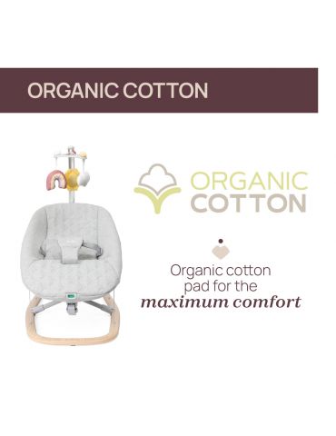 Chicco Leżaczek Zen Wave Wooden Grey