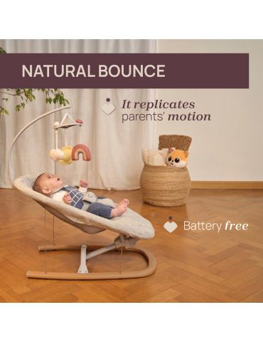 Chicco Leżaczek Zen Wave Wooden Grey