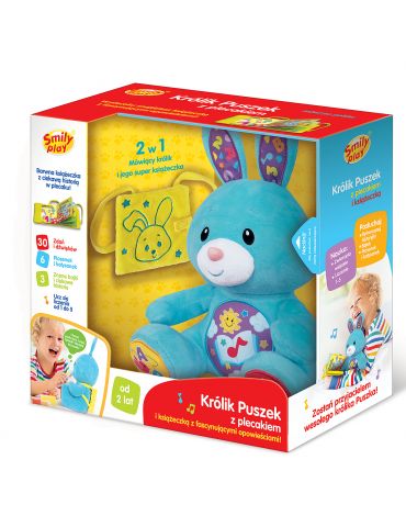Smily Play Królik interaktywny Puszek z plecakiem